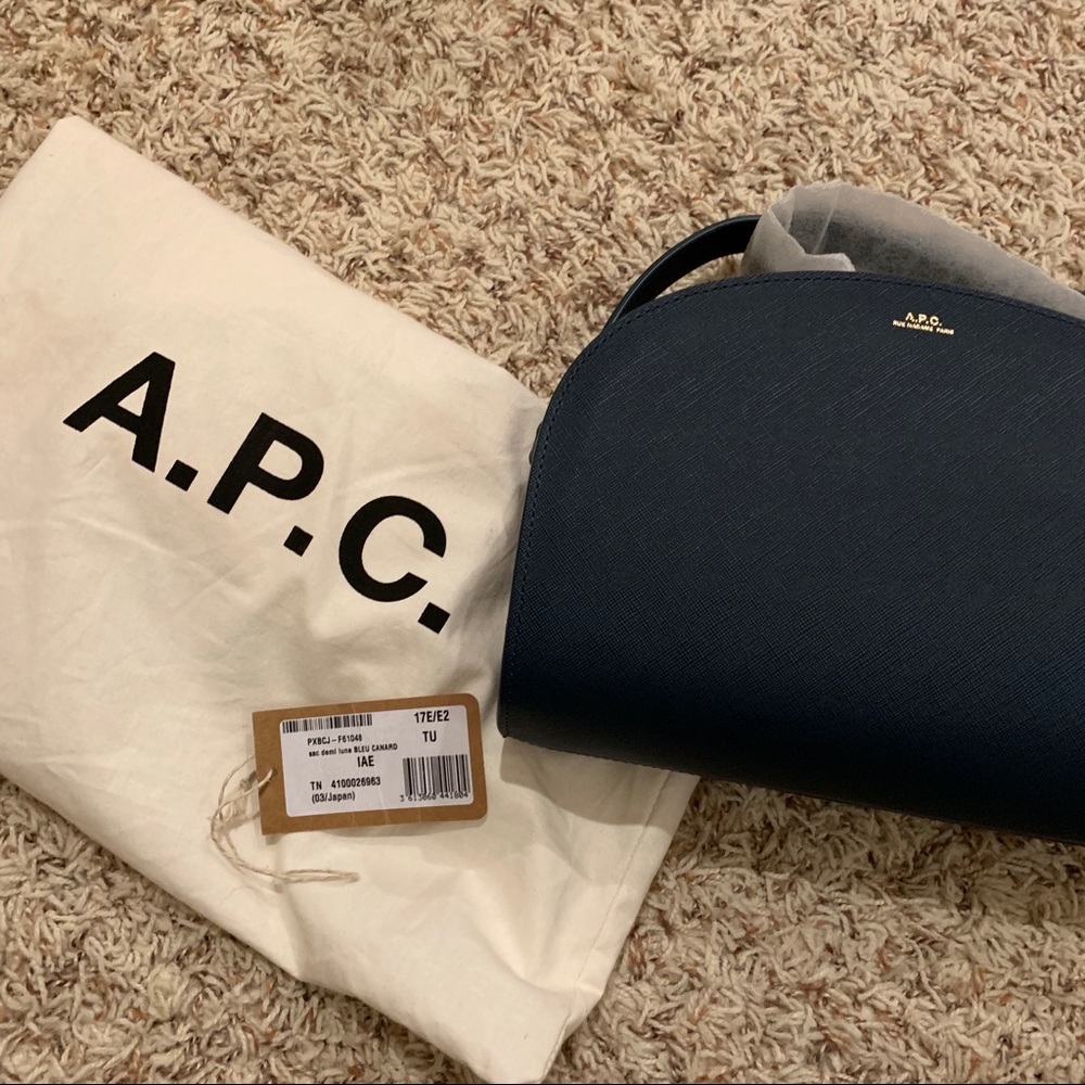 A.P.C. Demi Lune in Bleu Canard